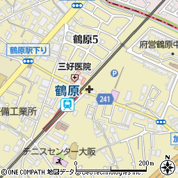 やきとり大吉 鶴原店周辺の地図