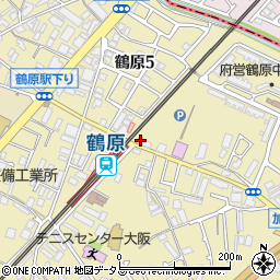 大阪府泉佐野市鶴原2015周辺の地図