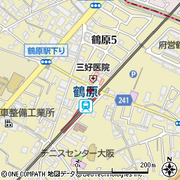 泉佐野警察署鶴原交番周辺の地図