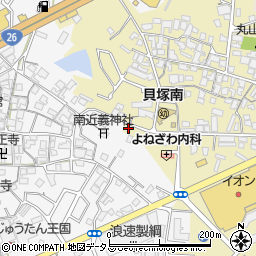 大阪府貝塚市地藏堂122周辺の地図