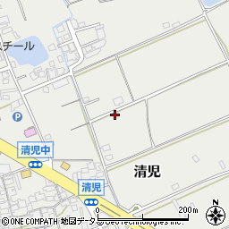大阪府貝塚市清児251周辺の地図