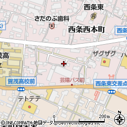 広島県東広島市西条西本町20-9周辺の地図