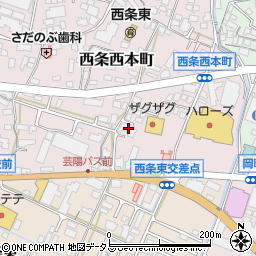 広島県東広島市西条西本町27-46周辺の地図