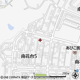 大阪府河内長野市南花台5丁目10-22周辺の地図