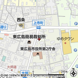 広島県東広島市西条上市町6周辺の地図