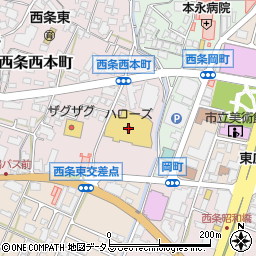 ハローズ東広島店周辺の地図