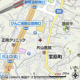 広島県尾道市栗原町8527周辺の地図