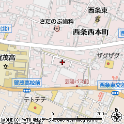 広島県東広島市西条西本町20周辺の地図