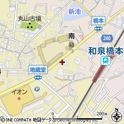大阪府貝塚市地藏堂312周辺の地図