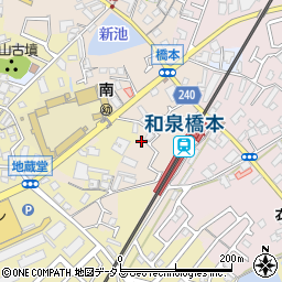 大阪府貝塚市堤24周辺の地図