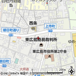 広島県東広島市西条朝日町5-18周辺の地図