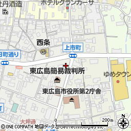 広島県東広島市西条朝日町5-17周辺の地図