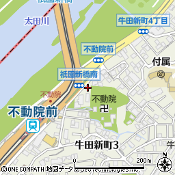 牛田食糧企業組合　新町の店周辺の地図