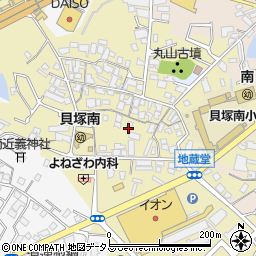 大阪府貝塚市地藏堂261周辺の地図