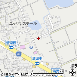 大阪府貝塚市清児569-3周辺の地図