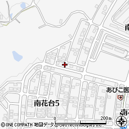 大阪府河内長野市南花台5丁目6-6周辺の地図