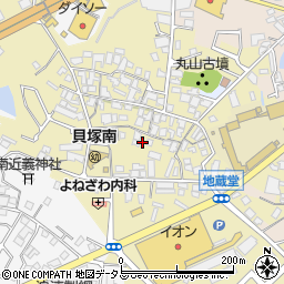 大阪府貝塚市地藏堂266周辺の地図