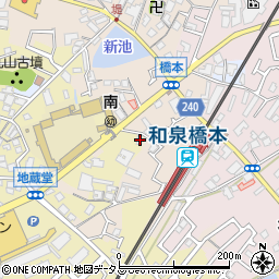 大阪府貝塚市地藏堂303周辺の地図