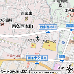 広島県東広島市西条西本町26周辺の地図
