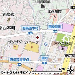 東広島市役所　フレンドスペース周辺の地図