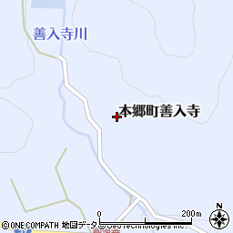広島県三原市本郷町善入寺周辺の地図