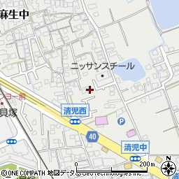 大阪府貝塚市麻生中126周辺の地図