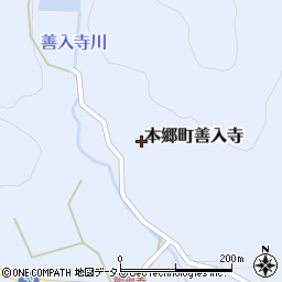 広島県三原市本郷町善入寺周辺の地図