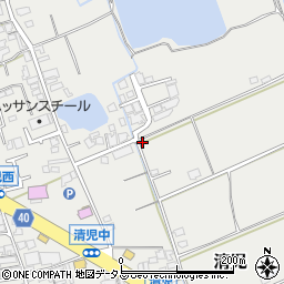 大阪府貝塚市清児244周辺の地図