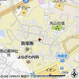 大阪府貝塚市地藏堂267周辺の地図