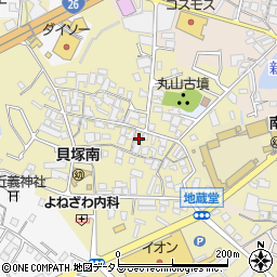 大阪府貝塚市地藏堂258周辺の地図
