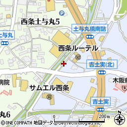 広島県東広島市西条町土与丸1202周辺の地図