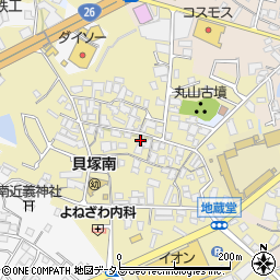 大阪府貝塚市地藏堂268周辺の地図