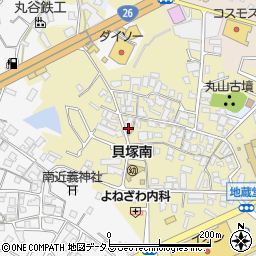 大阪府貝塚市地藏堂224周辺の地図