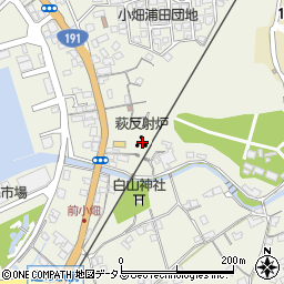 萩反射炉周辺の地図
