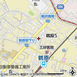 株式会社フランス屋　鶴原工場周辺の地図