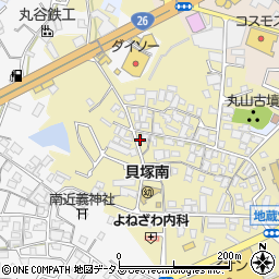 大阪府貝塚市地藏堂222周辺の地図