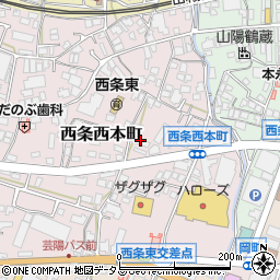 西本町コーポ周辺の地図