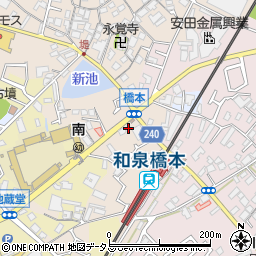 大阪府貝塚市堤35周辺の地図