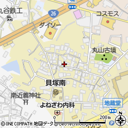 大阪府貝塚市地藏堂232周辺の地図