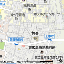 広島県東広島市西条朝日町3-26周辺の地図
