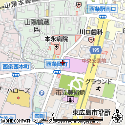 広島県東広島市西条栄町6周辺の地図