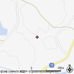 山口県萩市吉部下志和田周辺の地図