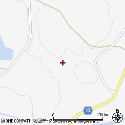 山口県萩市吉部下（志和田）周辺の地図