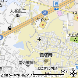 大阪府貝塚市地藏堂217周辺の地図