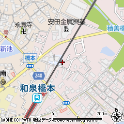 大阪府貝塚市石才630-2周辺の地図
