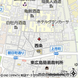 広島県東広島市西条朝日町3-10周辺の地図