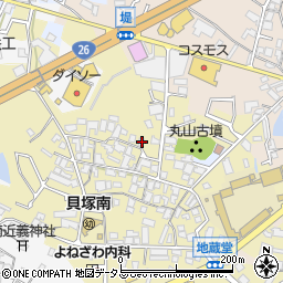 大阪府貝塚市地藏堂202-3周辺の地図