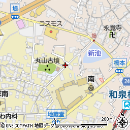 大阪府貝塚市地藏堂296周辺の地図