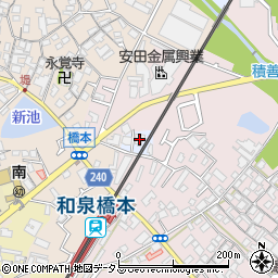 大阪府貝塚市石才630-1周辺の地図