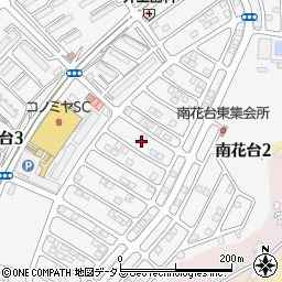 大阪府河内長野市南花台2丁目4周辺の地図